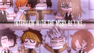 MSBY having an interview be like: / ft. Fan girls :) / haikyuu
