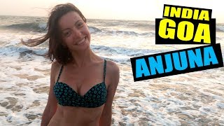 ГОА АНДЖУНА - Пляж и Дневной базар / Anjuna Beach, Flea Market -  Goa India