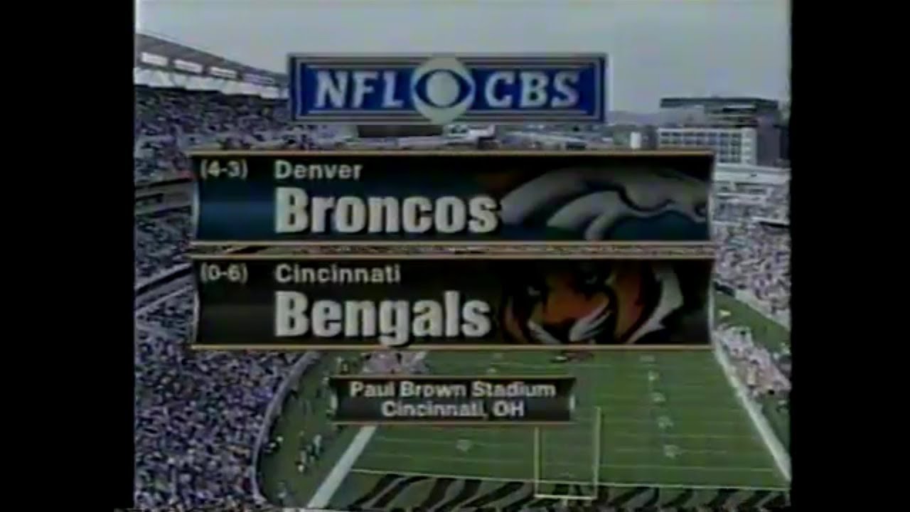 2000-10-22 Denver Broncos vs Cincinnati Bengals(Dillon breaks Payton's record)