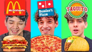 WHO EATS MORE FAST FOOD????? (CHALLENGE of BROTHERS) with takeaway meals