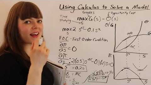 Calculus & Microeconomic Models: First Order Condition & Second Order Condition