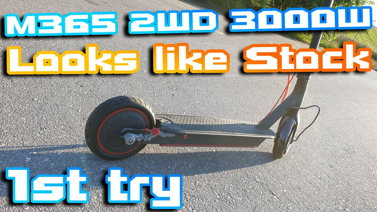Sleeper Xiaomi M365 2WD Sneak Peek🛴 2x 1600W ⚡ Flipsky Vesc 4.2 🛠 Early  Alpha version 😍 - YouTube