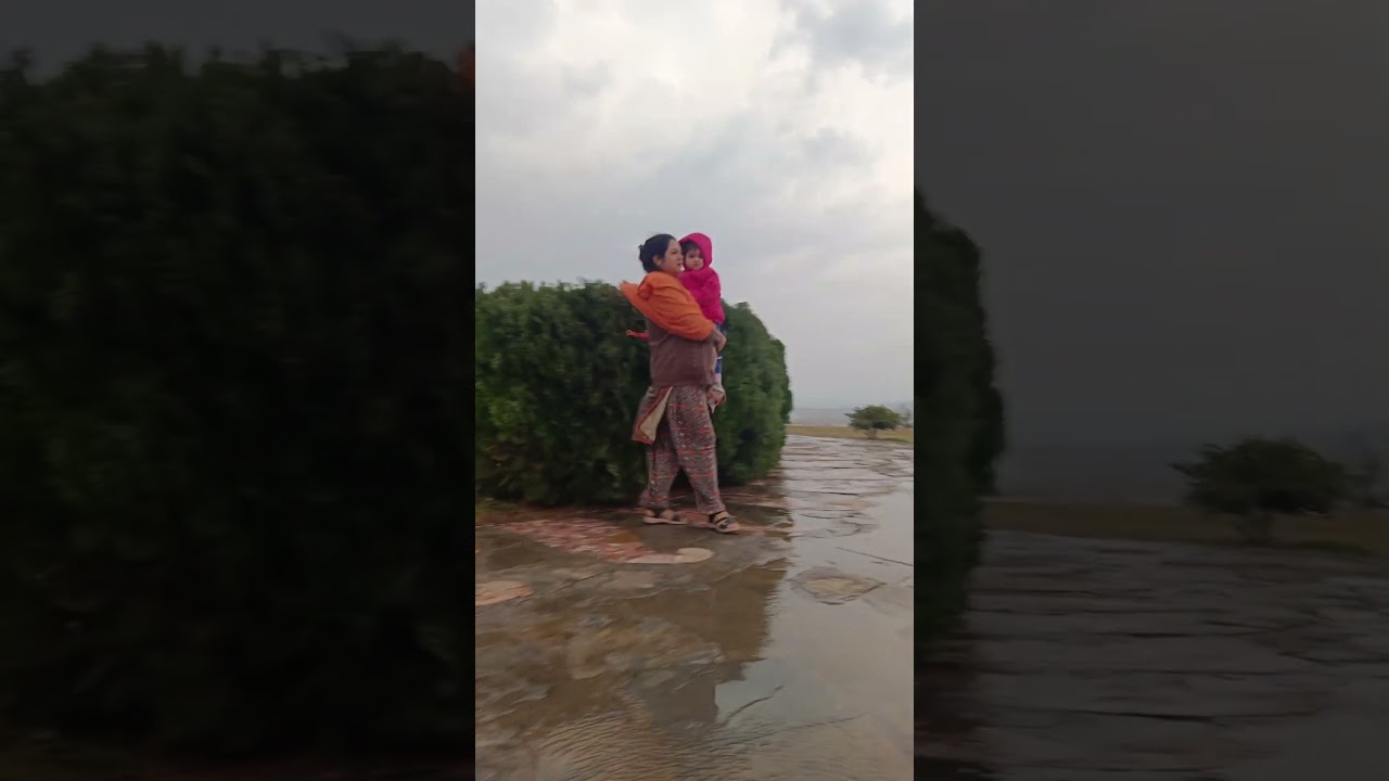 Enjoying Rainy Weather With Family