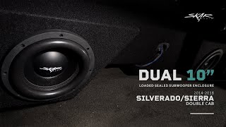 Skar Audio Dual 10" Sealed Subwoofer Enclosure for 2014-2018 Chevy Silverado/GMC Sierra Double Cabs