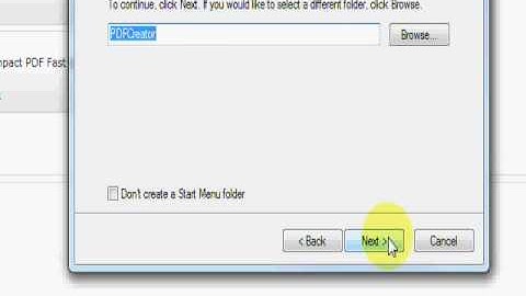 Installing PDFCreator