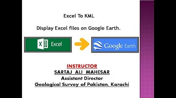 How to display Microsoft Excel sheet data on Google Earth