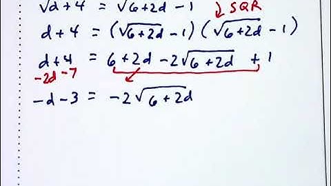 1.6b - Solving Radical Equations