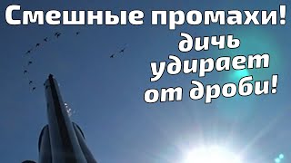 Осенняя охота 2021. Смешные ПРОМАХИ! Дичь улепётывает от выстрелов!