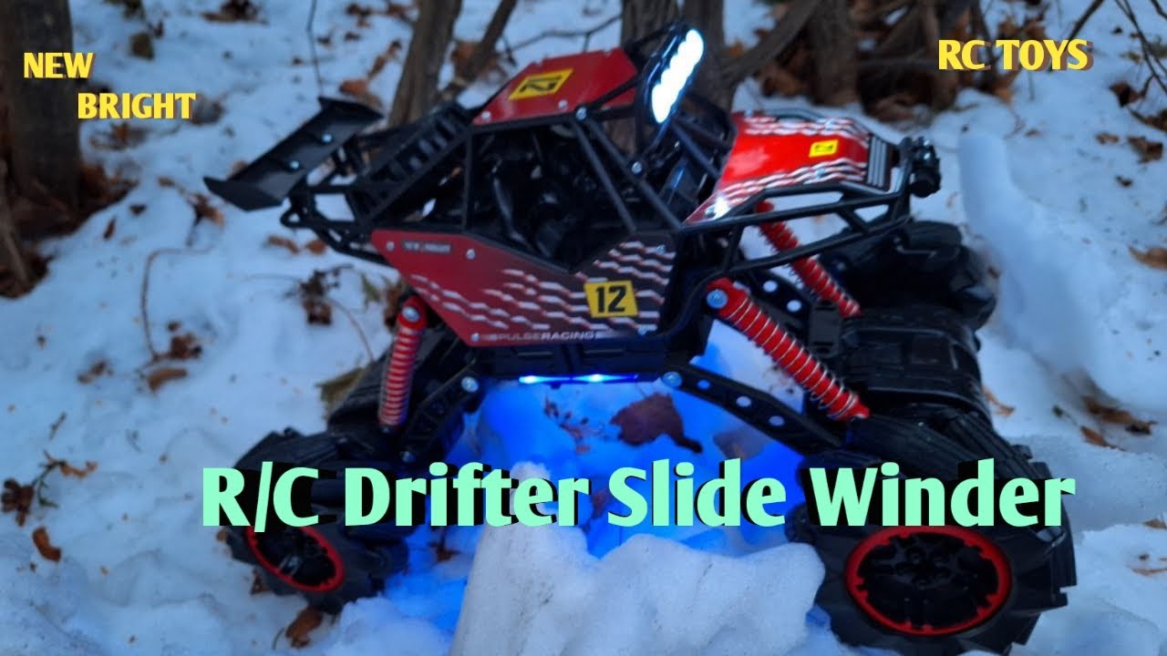 New Bright R/C Drifter Slide Winder in Snow Speeding RCs YouTube
