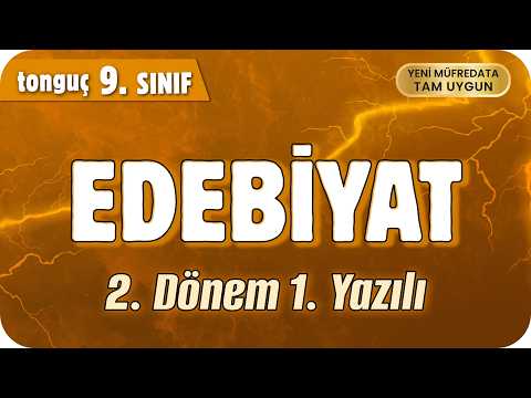 9. Sınıf Edebiyat 2. Dönem 1. Yazılıya Hazırlık 📑 #2026