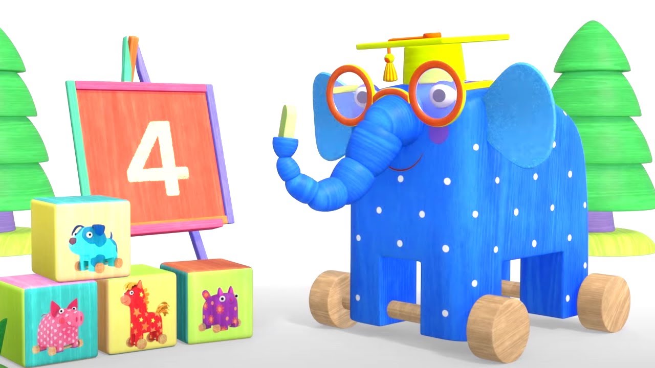 Maderitas: Los numeros 🐘 y más episodios completos 🎼🎈  | caricaturas para bebés en MOOLT