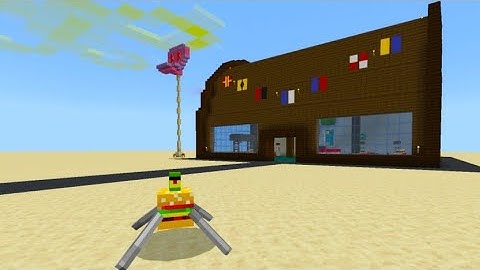 Building bikini Bottom part 3 : the Krusty krab + resource pack additions