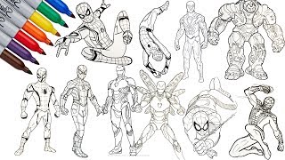 Spider-Man, Iron-Man, Power Ranger, Hulkbuster, 200+ Videos | SAILANY Coloring Kids screenshot 5