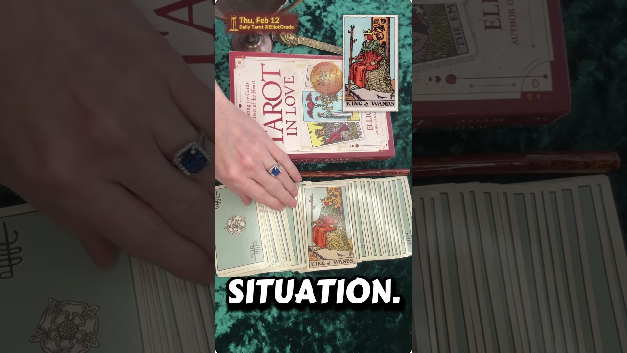 Король Жезлов (прямое положение) 🦁🔥 | 12 февраля: «Доверься себе». | Ежедневный Таро от @ElliotOr...