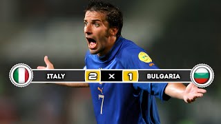 italy 🇮🇹 × 🇧🇬 Bulgaria | 2 × 1 | HIGHLIGHTS | All Goals | Euro 2004