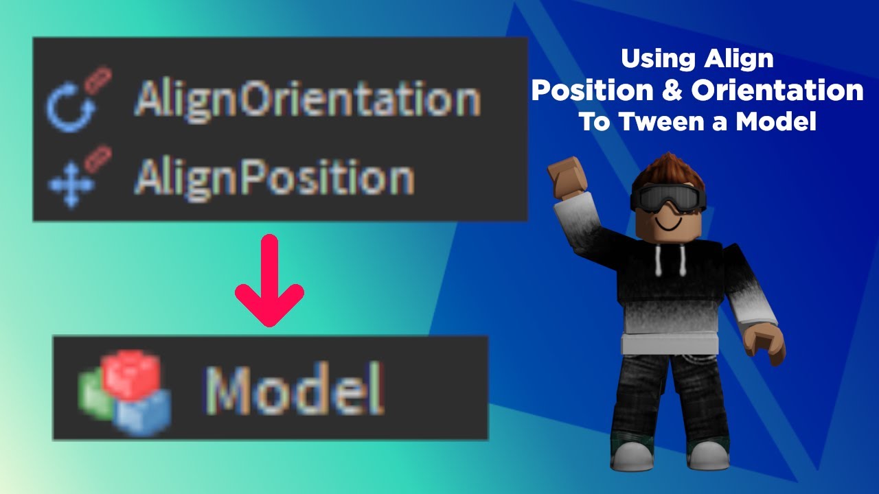 How To Tween A Model Using Align Position Orientation In Roblox Studio Youtube - roblox studio align two blocks