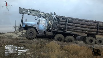MudRunner - C 432010 Truck Log Transport on the Deluge Map