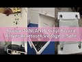 Review TANLANIN Vinyl Record Player Bluetooth Vintage 3-Speed Portable Suitcase Turntables with Buil