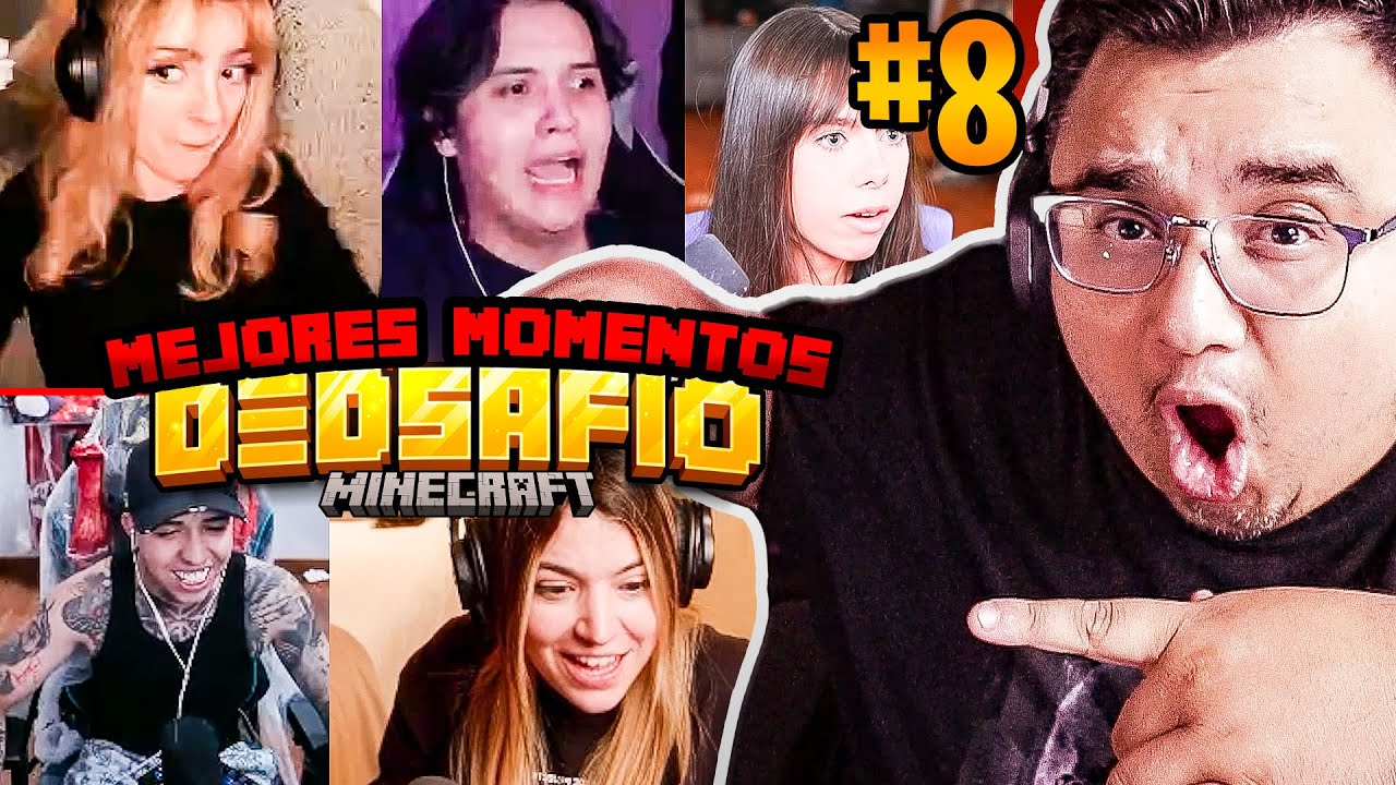 REACCIONANDO A MEJORES MOMENTOS EN DEDSAFIO MINECRAFT 3 DIA 8