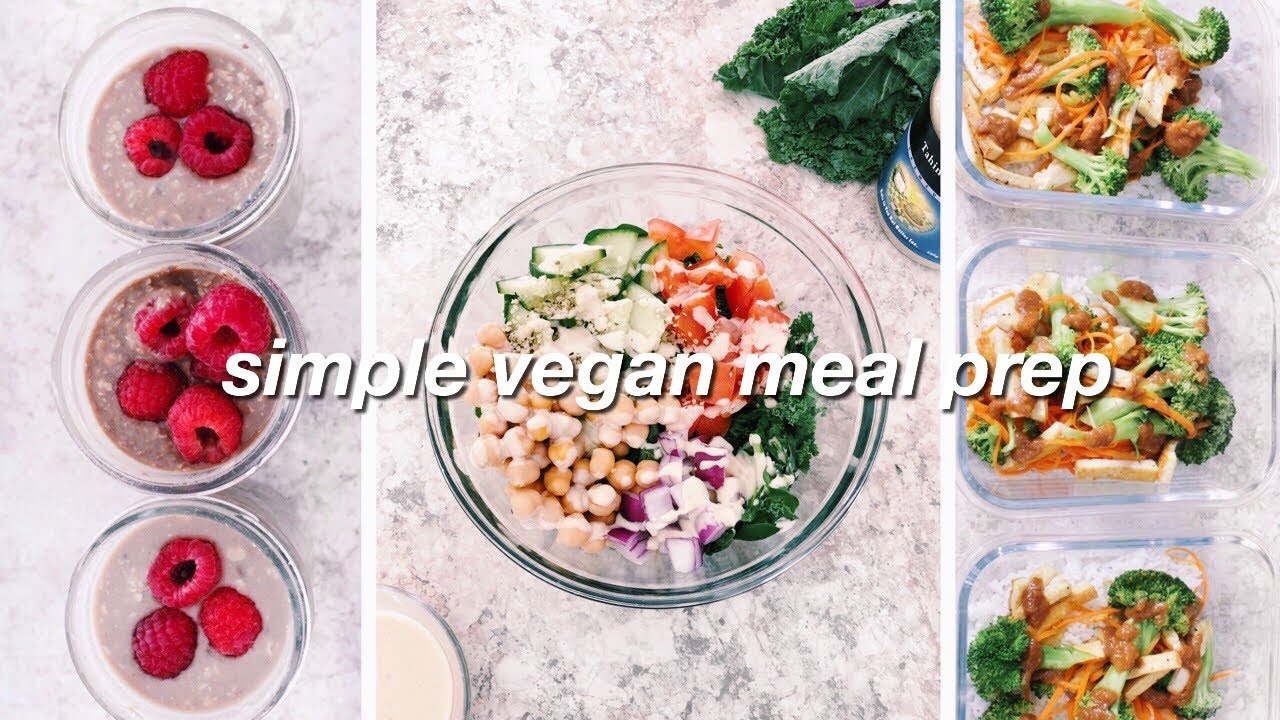 VEGAN MEAL PREP under 1 HOUR // 3 Quick Plant Based Meals - YouTube