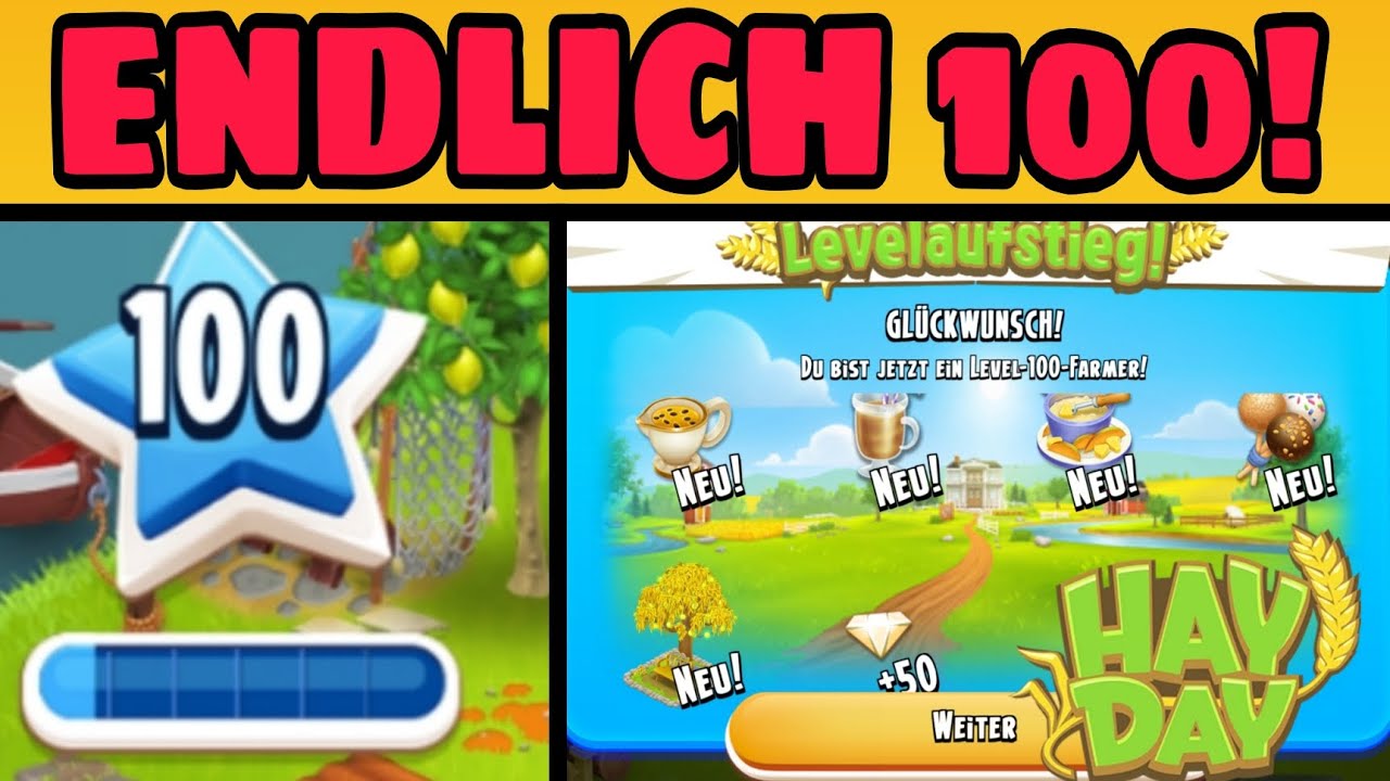 LEVEL 100 IN HAY DAY UND 100 ABONNENTEN Hay Day Special YouTube level-100-in-hay-day-und-100-abonnenten-hay-day-special-youtube