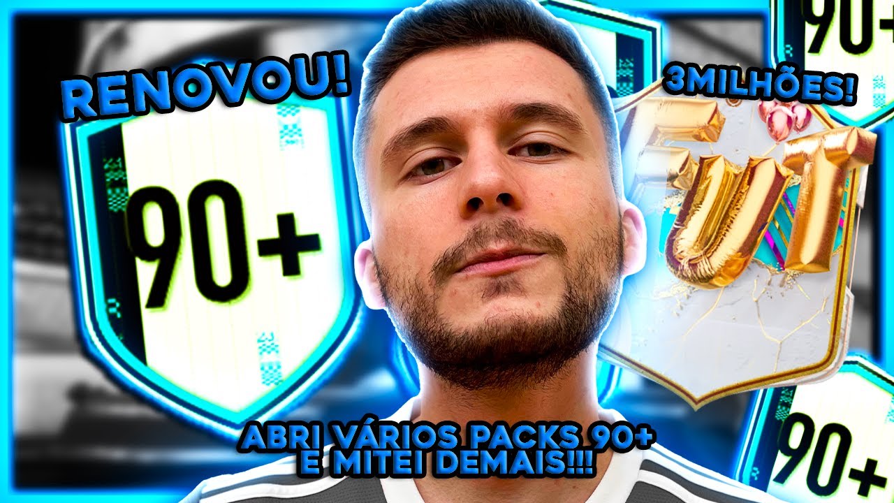 INSANO!! ABRI 24 PACK DE ICON 90+ E TIREI 2 VEZES UM BIRTHDAY QUE VALE MAIS DE 3 MILHÕES! FIFA 23