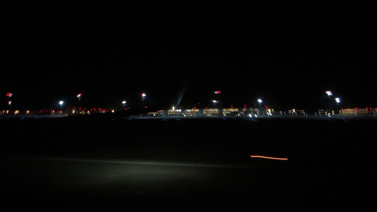 B737-800 take-off from Rostov-on-Don (ROV) at night