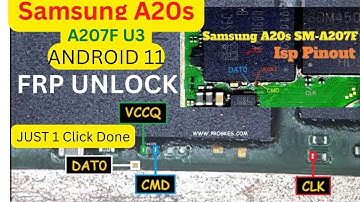 SAMSUNG A20S SM A207F U3 ANDROID 11 FRP UNLOCK  BY UFI BOX JUST 1 Click Done
