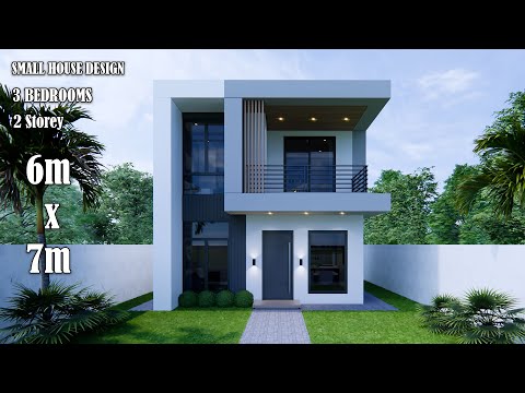 Small House Design | Modern House 2 Storey | 6M X 7M With 3 Bedroom -  Youtube