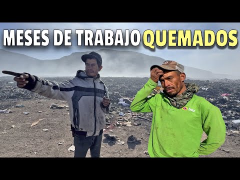 Incendio en Basurero de Jerez, mucha gente perdio sus materiales que recolectan y reciclan por meses