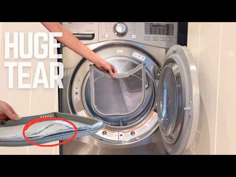 Simple Way to Fix a Dryer's Lint Trap Slot Tear