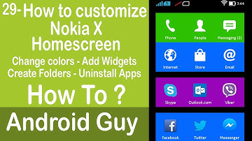 How to customize Nokia X Homescreen ?