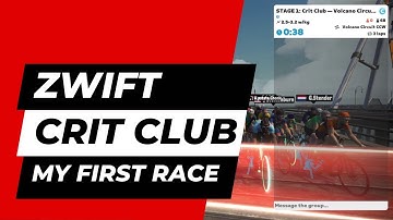 Zwift Crit Club Stage 1 - Volcano CCW - Cat C - My First Race