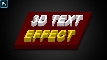 How to create 3D Text Design in Photoshop