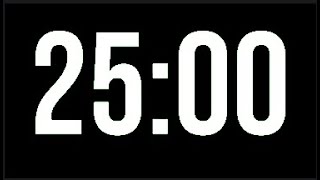 25 Minute Timer - 1500 Seconds Countdown