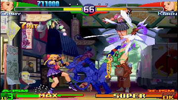 Cammy VS Karin and Sakura STREET FIGHTER ALPHA3 MAX