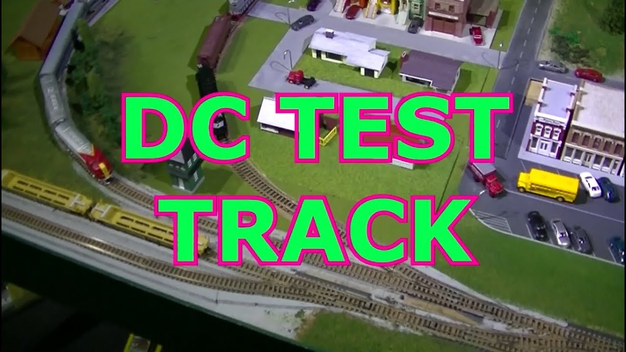 MODEL RAILROAD DCC / DC TEST TRACK - YouTube