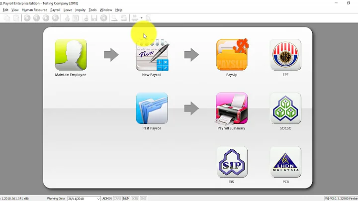 SQL Payroll Software Tutorial 016 Setting Cut Off Date for Final Payroll