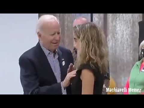 POTUS  touch a young woman's breast, publicly!  OMG