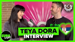 🇷🇸 TEYA DORA - 'RAMONDA' (INTERVIEW) @ Barcelona Eurovision Party 2024 // Serbia Eurovision 2024
