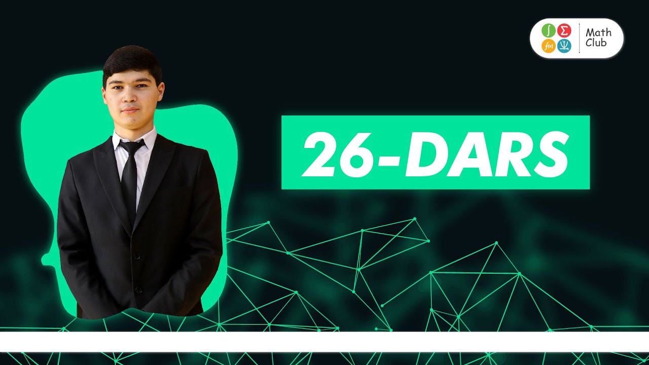 Aniq integralga oig misollar  |  Matematik analiz  |  video darslik - 12