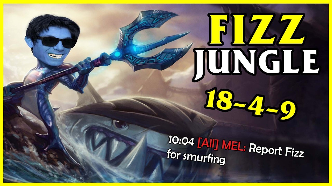 FIZZ JUNGLE is SMURFING in PLATINUM elo???