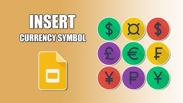 How to insert currency symbol in google slides