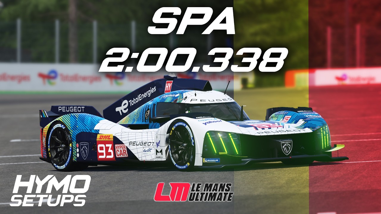 LMU Hotlap | Peugeot 9X8 @ Spa | V1.2.4 | Le Mans Ultimate - YouTube