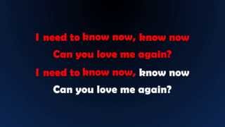 Video thumbnail of "John Newman - Love Me Again Karaoke"
