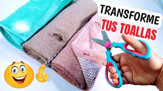 ¡NO TIRES TUS TOALLAS VIEJAS! 2 IDEAS BRILLANTES DE DARLES UN BUEN USO