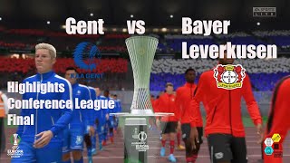 Fifa-Red card & a penalty miss 🎭|Gent vs Bayer Leverkusen Conference League Final Highlights