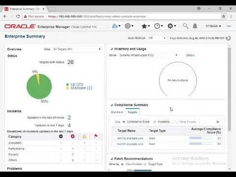 Create Oracle database using Oracle enterprise manager 13c