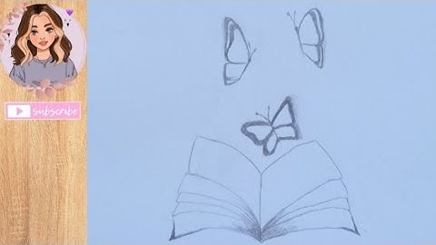 Drawing of an Open Book with Butterflies 🦋 || Pencil Sketch || Easy Drawing ideas for Beginners