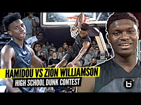 Zion Williamson dominates high school dunk contest